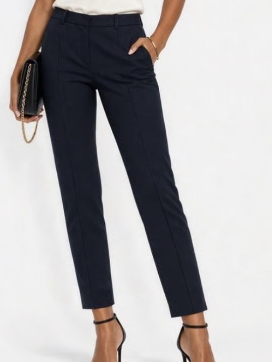 Sandro Pants - SANDRO Women’s Tailored Slim Ankle Pants  Navy Size 36 NEW